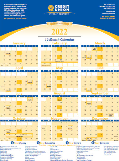 PSCU 2022 Calendar (PDF)